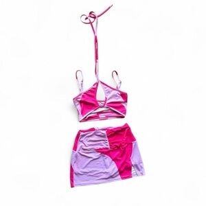 Tiger Mist Pink and Magenta Skort Set Size XS
